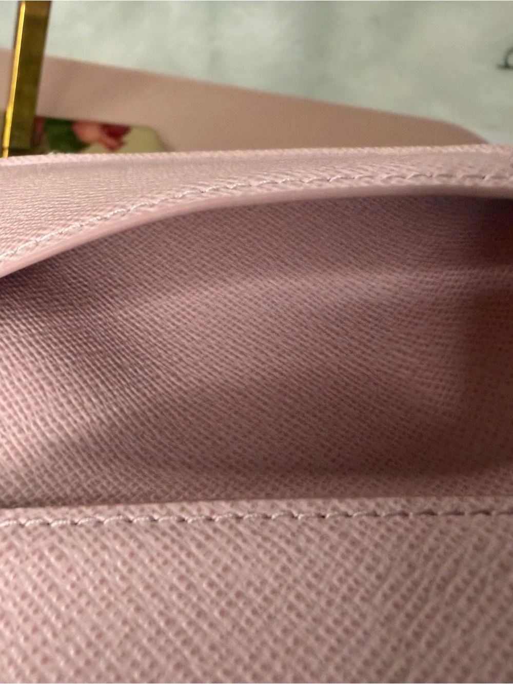 Louis Vuitton Damier Azur Victorine Wallet Rose Ballerine Pink COA w/ Box